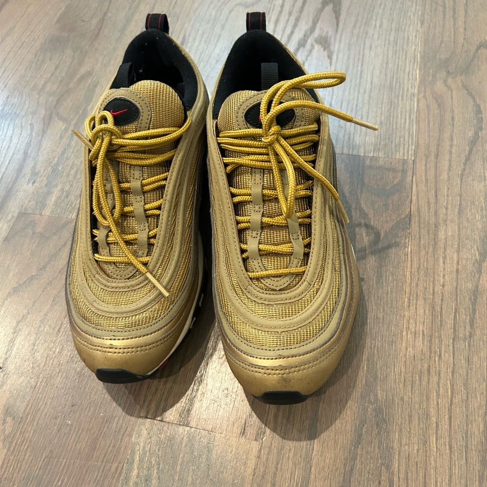 Nike Gold and Black Youth Sneakers